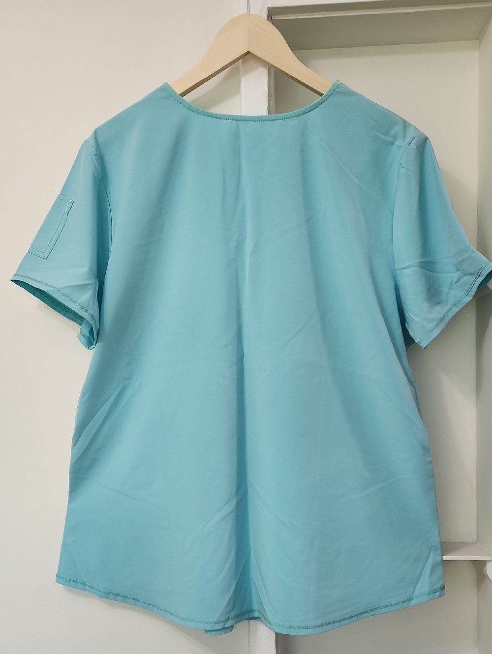 Scrubstar Women’s V-Neck Medical Scrub Top Seafoam XL - Picture 3 of 15